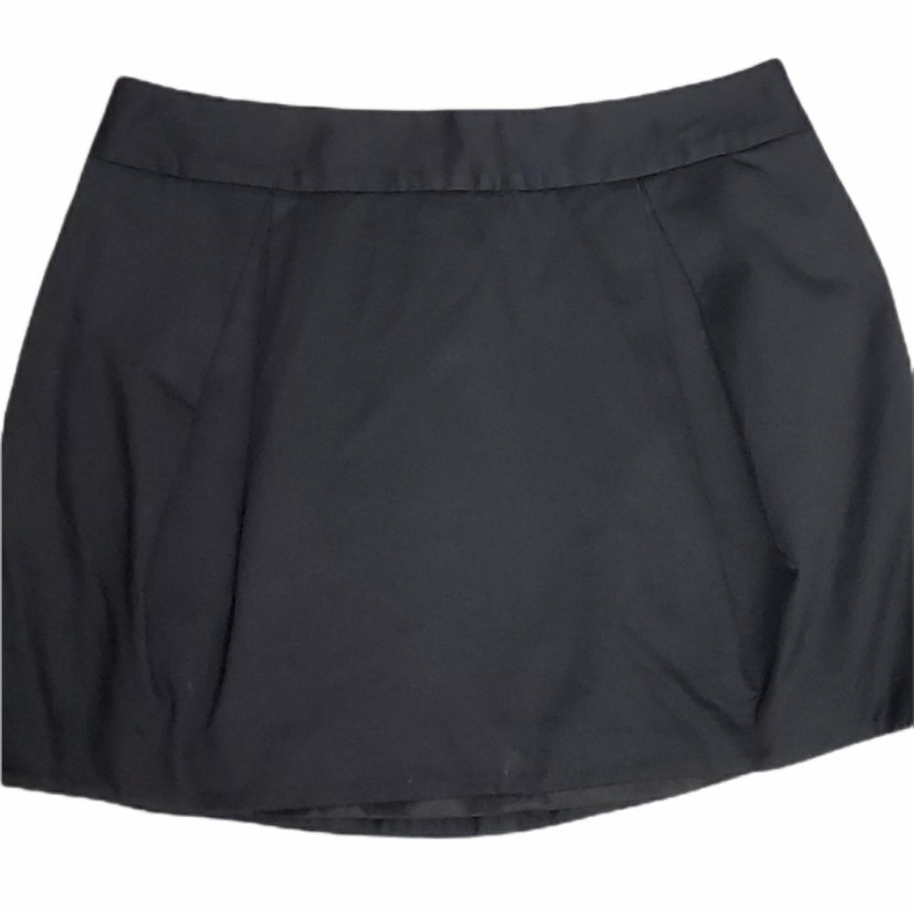 NEW EXPRESS black skirt pleated puffy lined mini 12